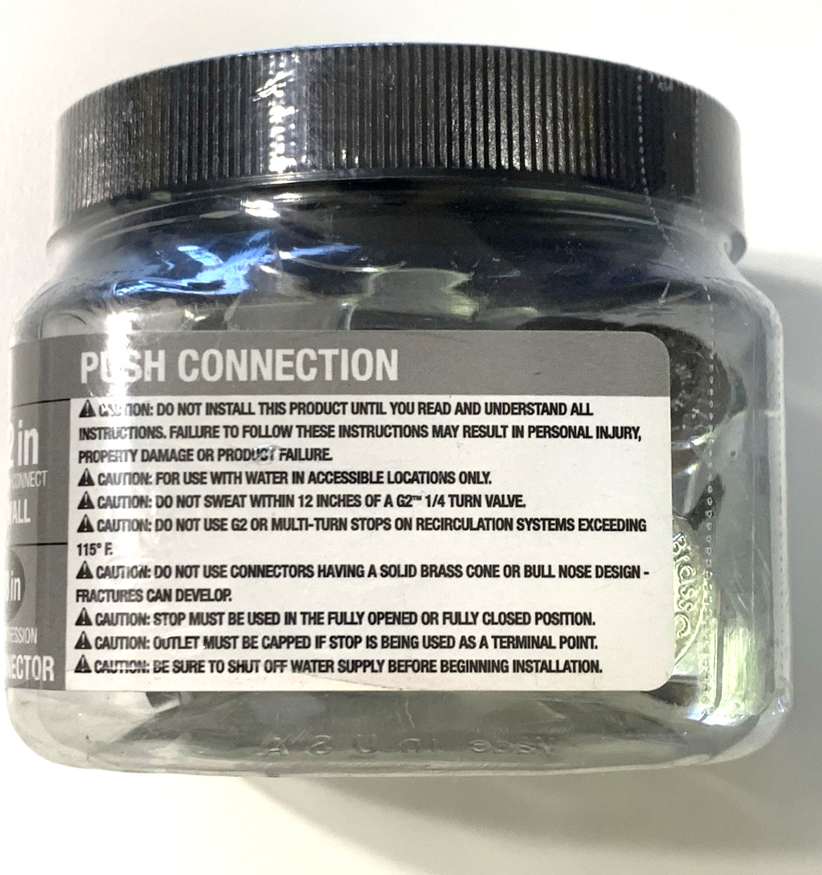 BrassCraft 1/2 in. Push Connect Inlet x 3/8 in. OD Comp Outlet 1/4-Turn 5pc gallery