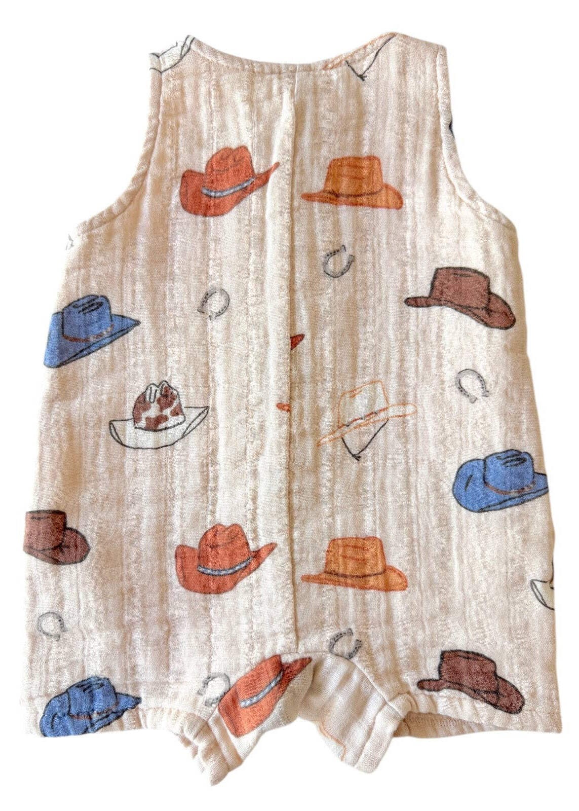 Lil' Cowboy Western Muslin Romper gallery