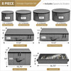 Stackable Hard Shell Storage Set with 8 Dish & Plate Protectors Included gallery