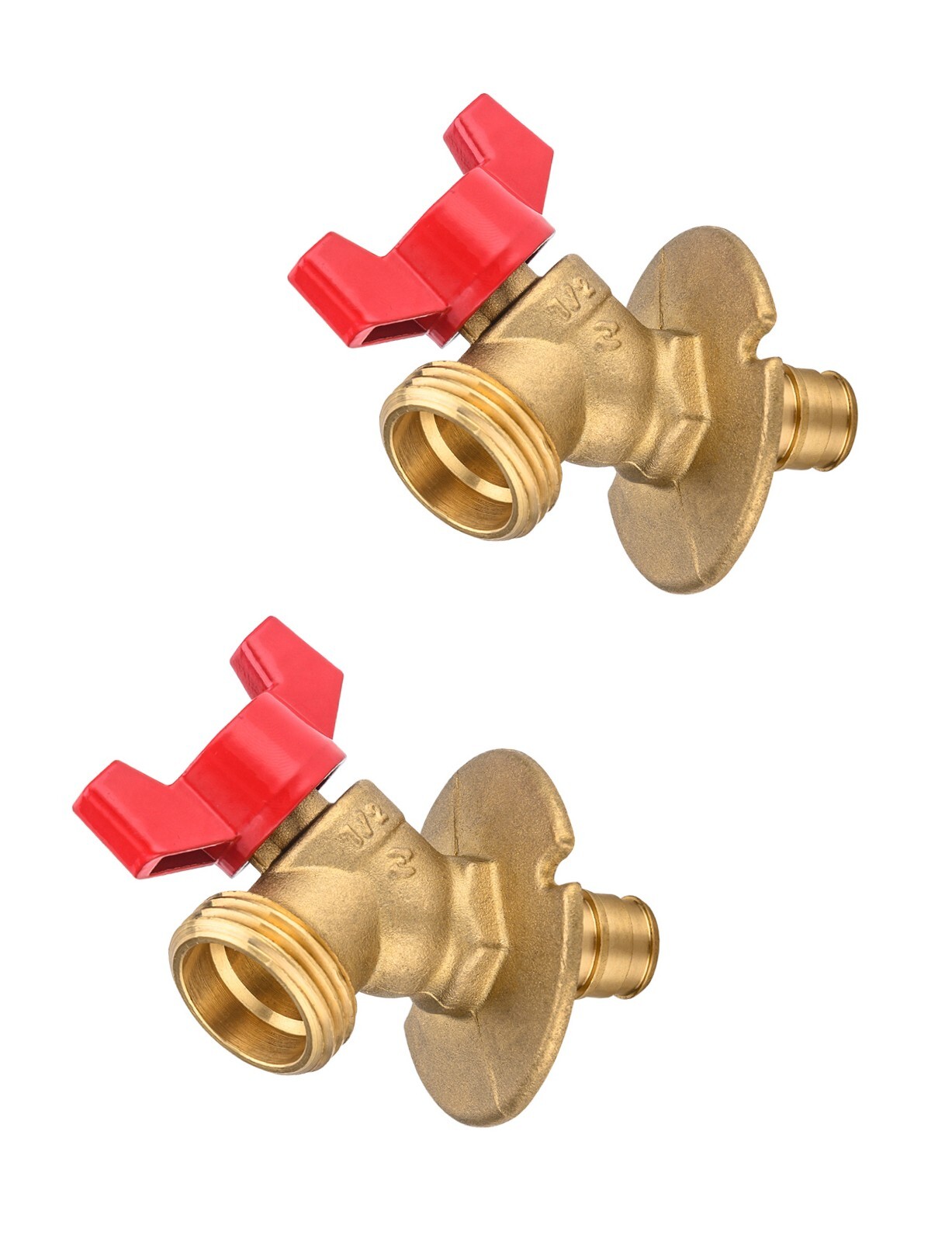 EFIELD 2 PCS Outdoor Faucet Valve 1/4Turn Sillcock 1/2" Pex-A Expan Inlet x 3/4" gallery