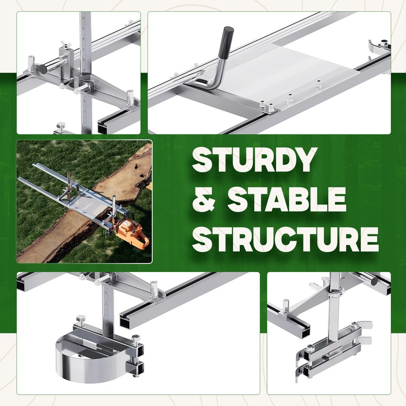 Portable Chainsaw Mill 14"-36" Guide Bar Aluminum Steel Planking Lumber gallery