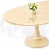Clear Oval Table Cover Protector 54 x 72 in Plastic Tablecloth for 4~6 Seats ... gallery