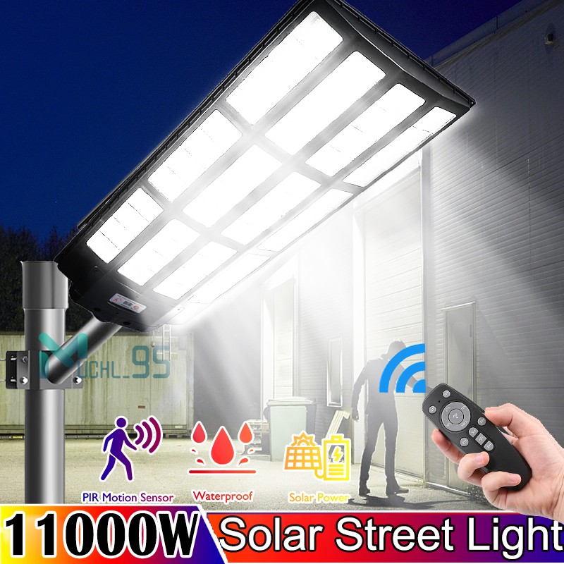 16000000LM Commercial Solar Street Light Outdoor Dusk to Dawn Solar Super Bright gallery