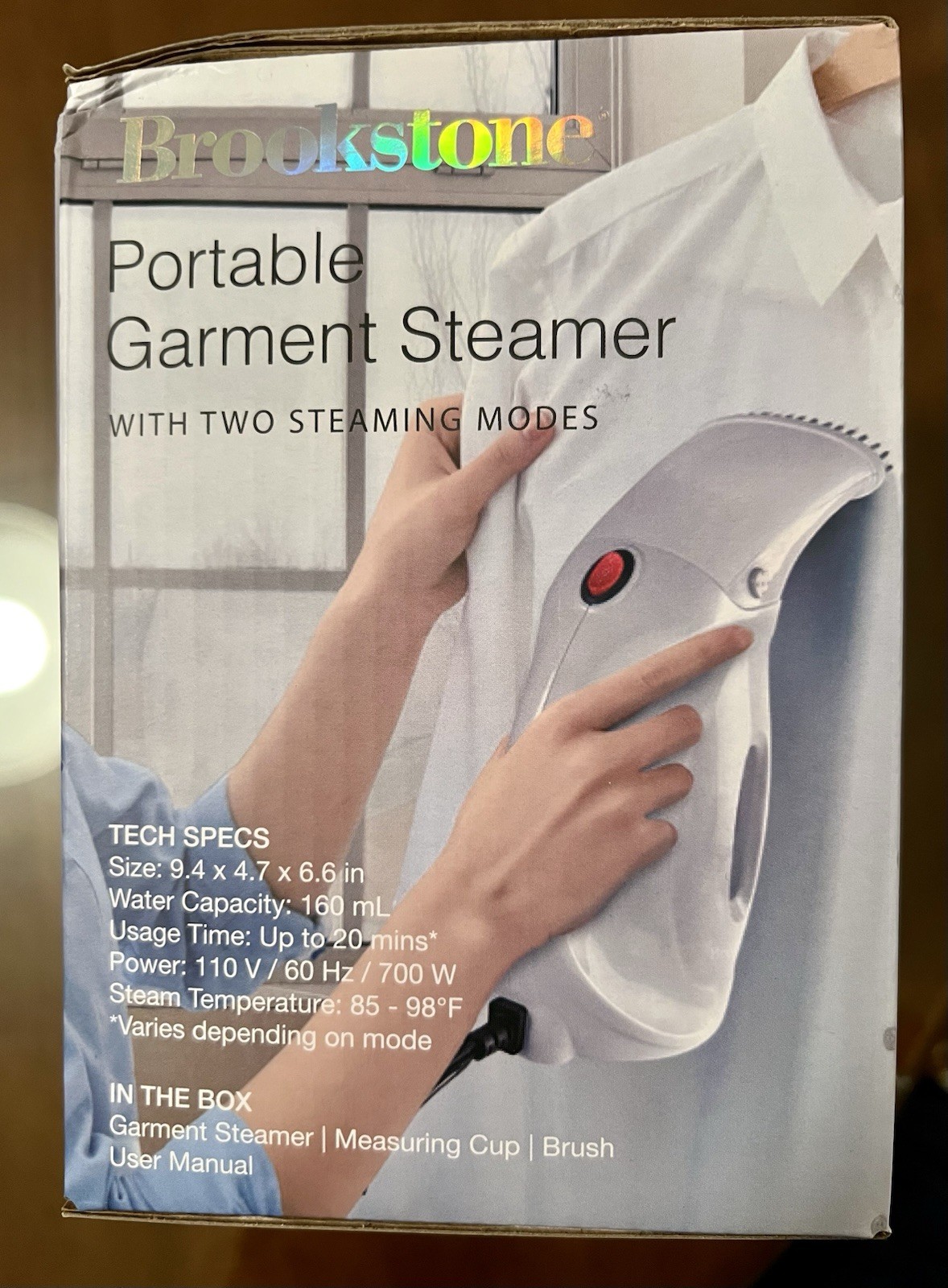 Brookstone Portable Garment Steamer 160mL Compact Lightweight, New In The Box‼️ gallery