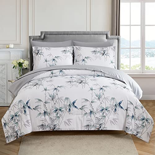 Comforter Set Size - 7 Pieces Bed in a Bag, Bedding Set, Soft Queen White gallery