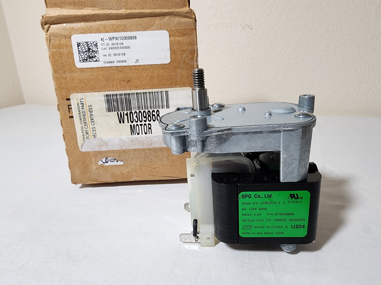 Genuine OEM Whirlpool Refrigerator Auger Motor #W10309868 gallery