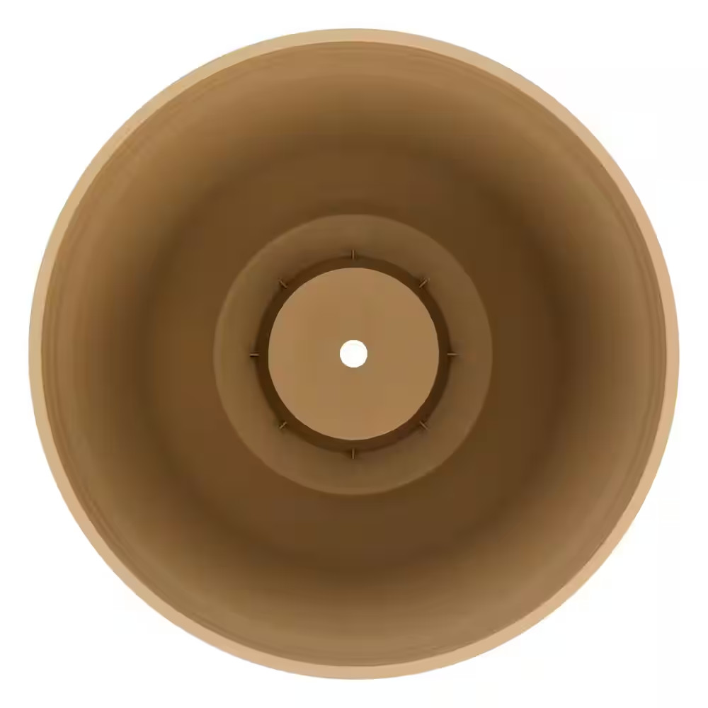 Thatcher Medium Beige Plastic round Planter with Drainage Hole (11.3 In. L X 11. gallery