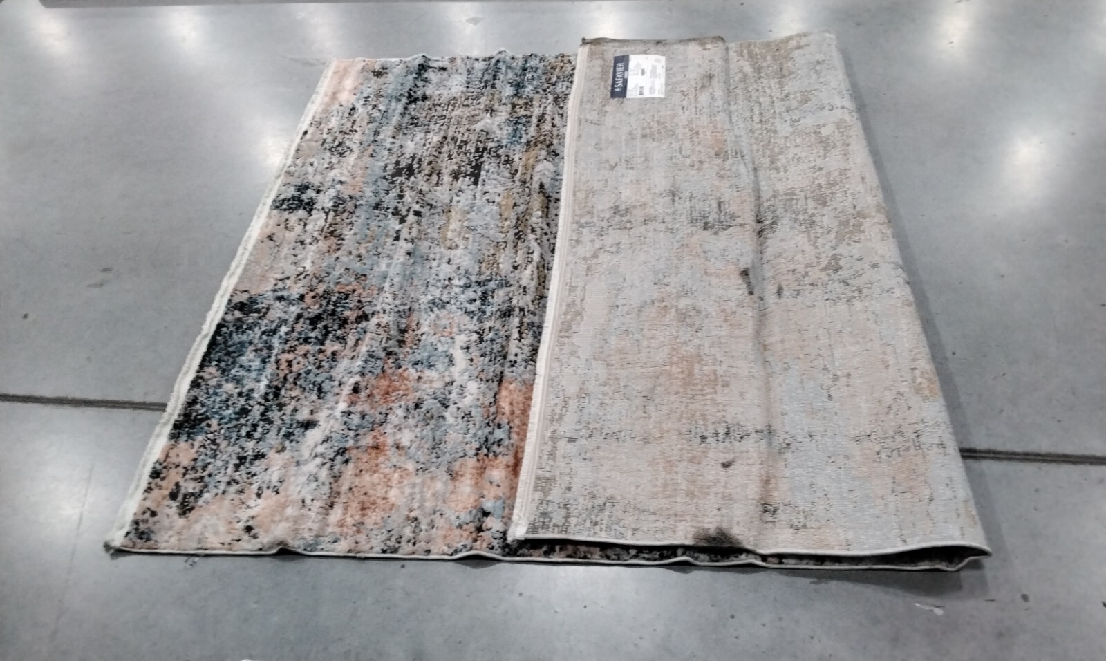 GREY / PINK 5'-3" X 7'-6" Back Stain Rug, Reduced Price 1172722686 SHV788B-5 gallery
