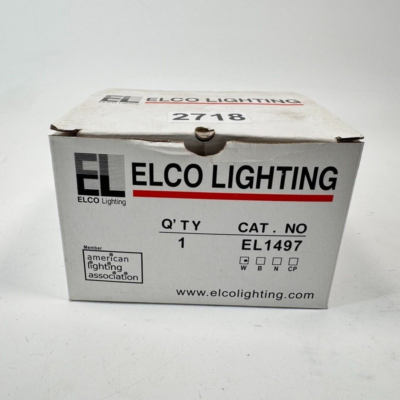 ELCO EL1497W: 4" Adjustable Pull Down Trim For MR16 lamps - White gallery