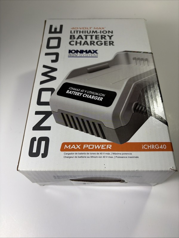 Snow Joe 40-Volt Lithium-Ion Replacement Battery Charger for Cordless Power Tool gallery
