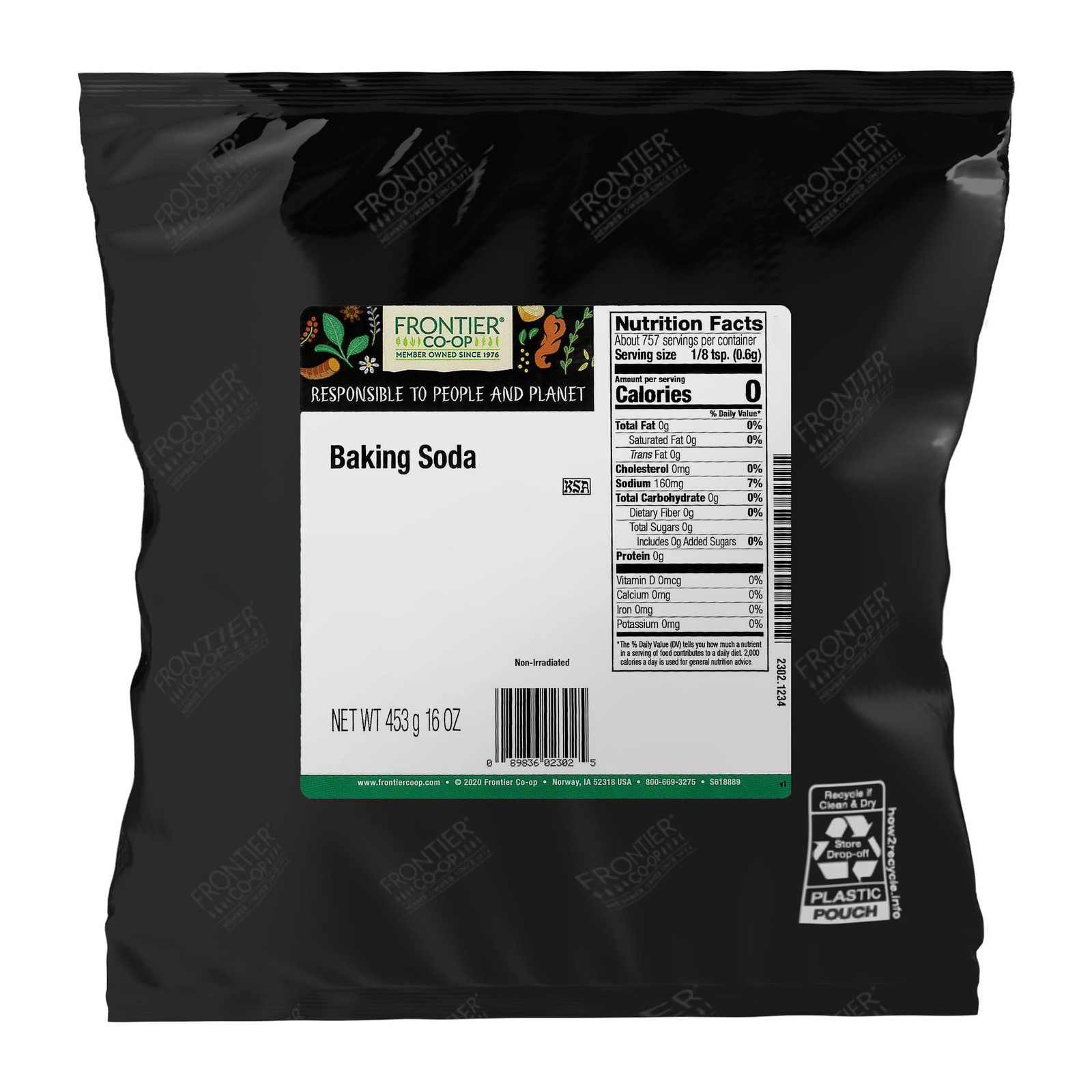Frontier Co-op Baking Soda Powder, Kosher | 1 lb. Bulk 16 Ounce (Pack of 1) gallery
