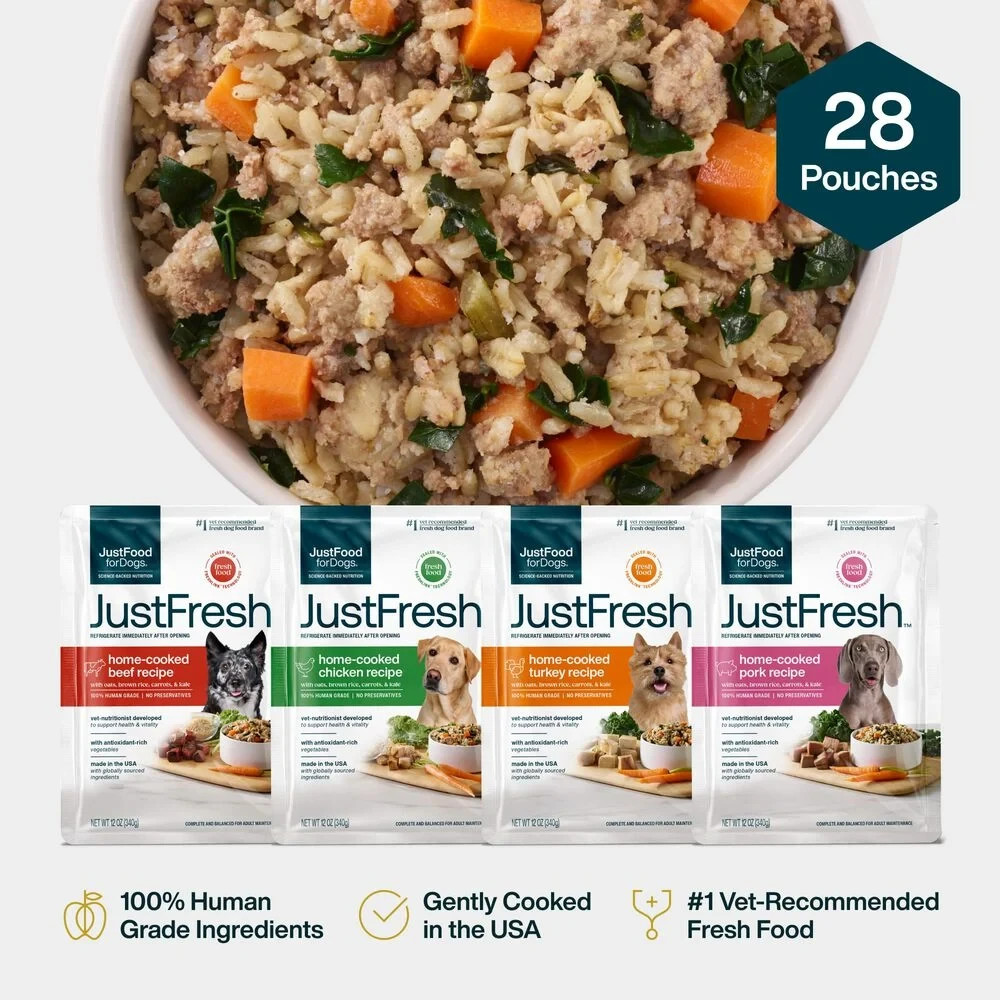 JustFresh Home-Cooked Variety Pack - Beef, Chicken, Pork, Turkey (28 Pack) gallery