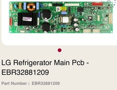 LG Refrigerator Main Pcb – EBR32881209**