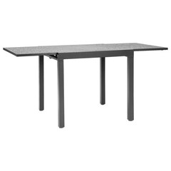 Adjustable Outdoor Rectangular Table 32-73in Seating 6 Durable Gray