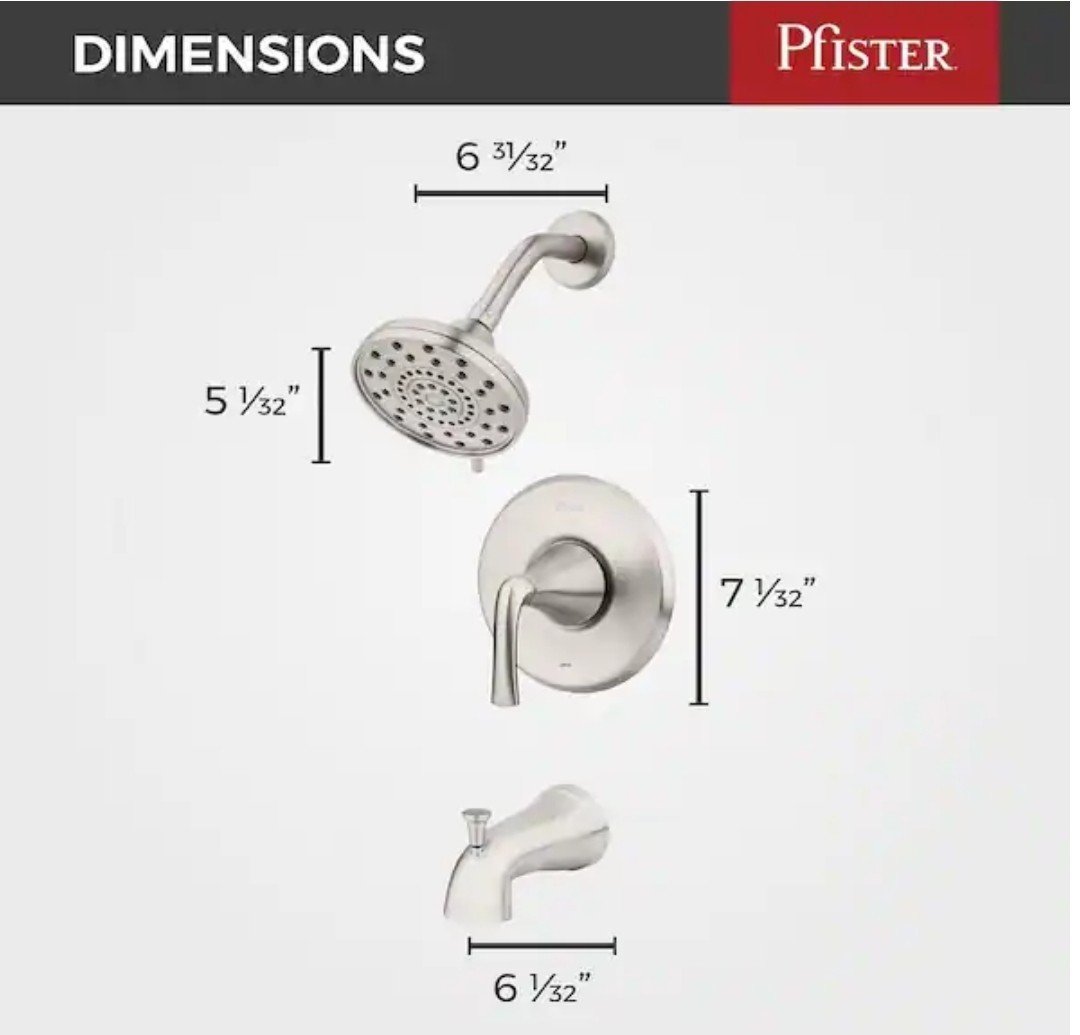 Pfister 8P8-WS2-LRSGS Ladera Single-Handle 3-Spray Tub and Shower Faucet gallery