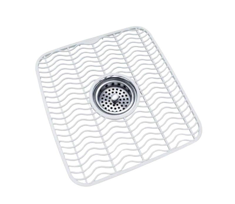 Sink Protector Mat 2 Pack Plastic with Center Drain Cutout Protect Sink 11 x 12" gallery