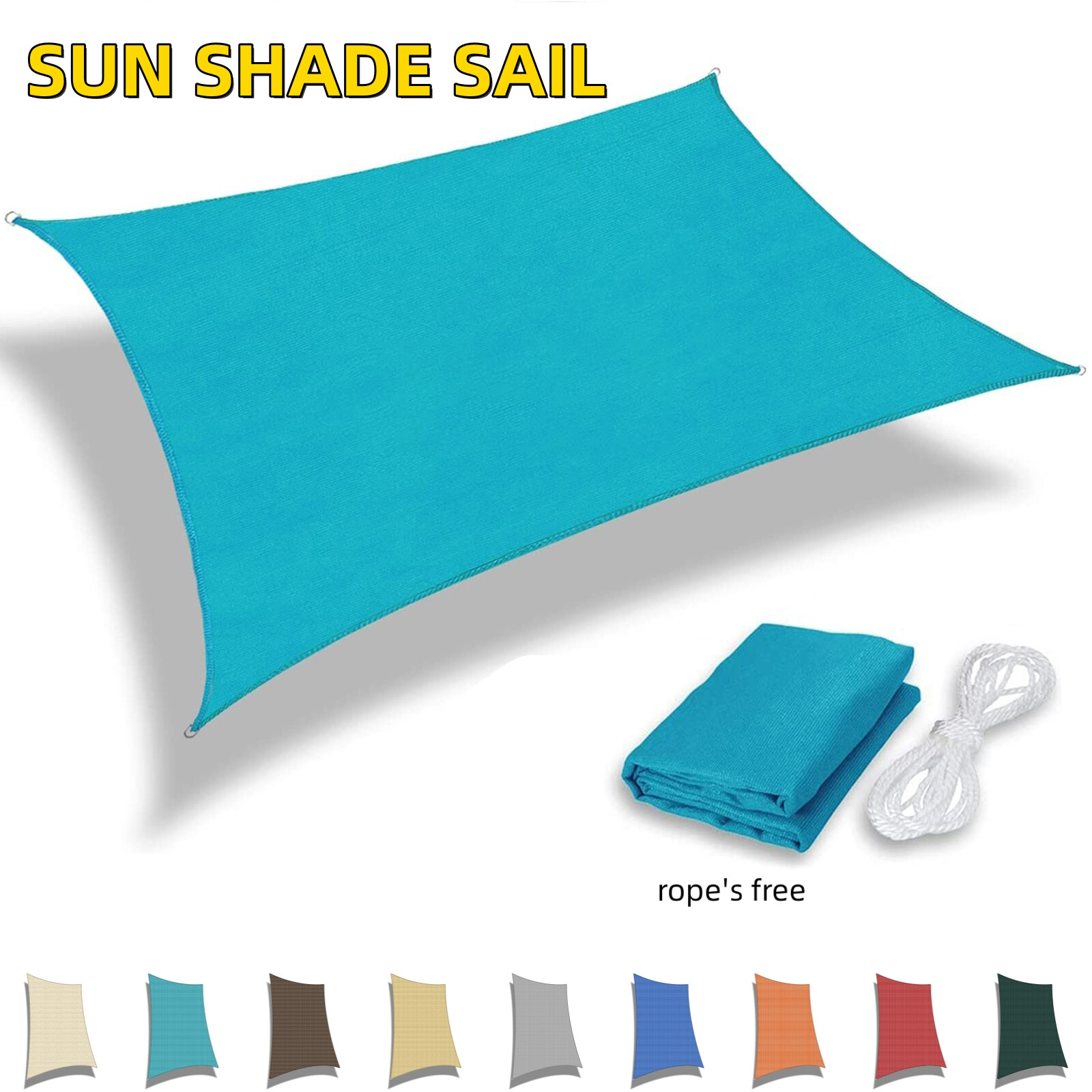 Sun Shade Sail Garden Backyard Pool Outdoor Rectangle Canopy Shelter Shade Cover gallery