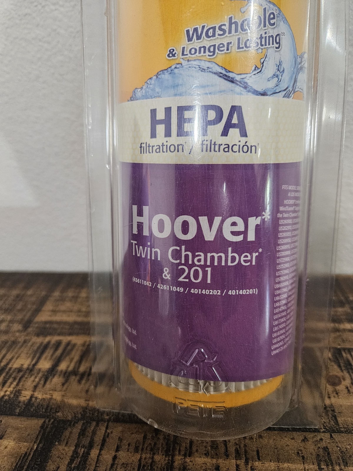 Arm & Hammer Hepa Filter Hoover Twin Chamber & 201 62653F New gallery
