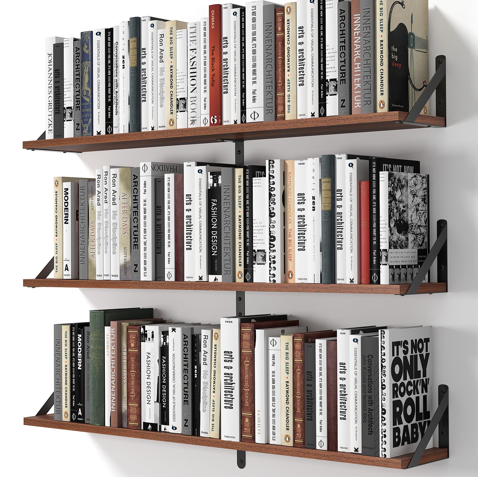 Heimlove Floating Shelves For Wall 36 Inch Long Wood Floating Bookshelf Set Of gallery