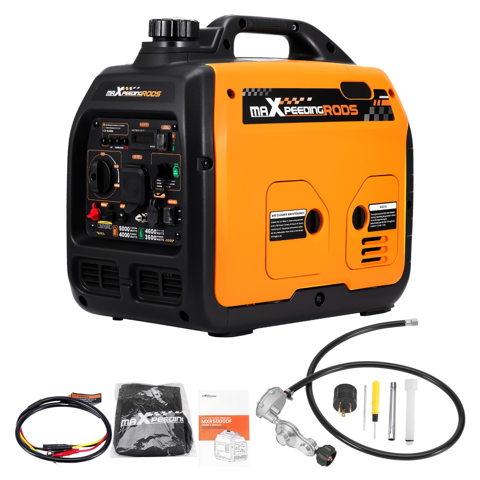 Dual Fuel Inverter Generator 4KW ECO Mode Quiet & Fuel Efficient for Tailgating gallery
