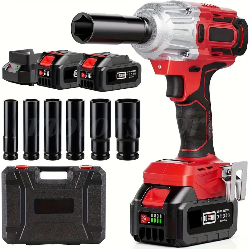 Impact Wrench Electric Cordless 1/2 Inch Driver Tool +Battery for Car Tyre Wheel gallery