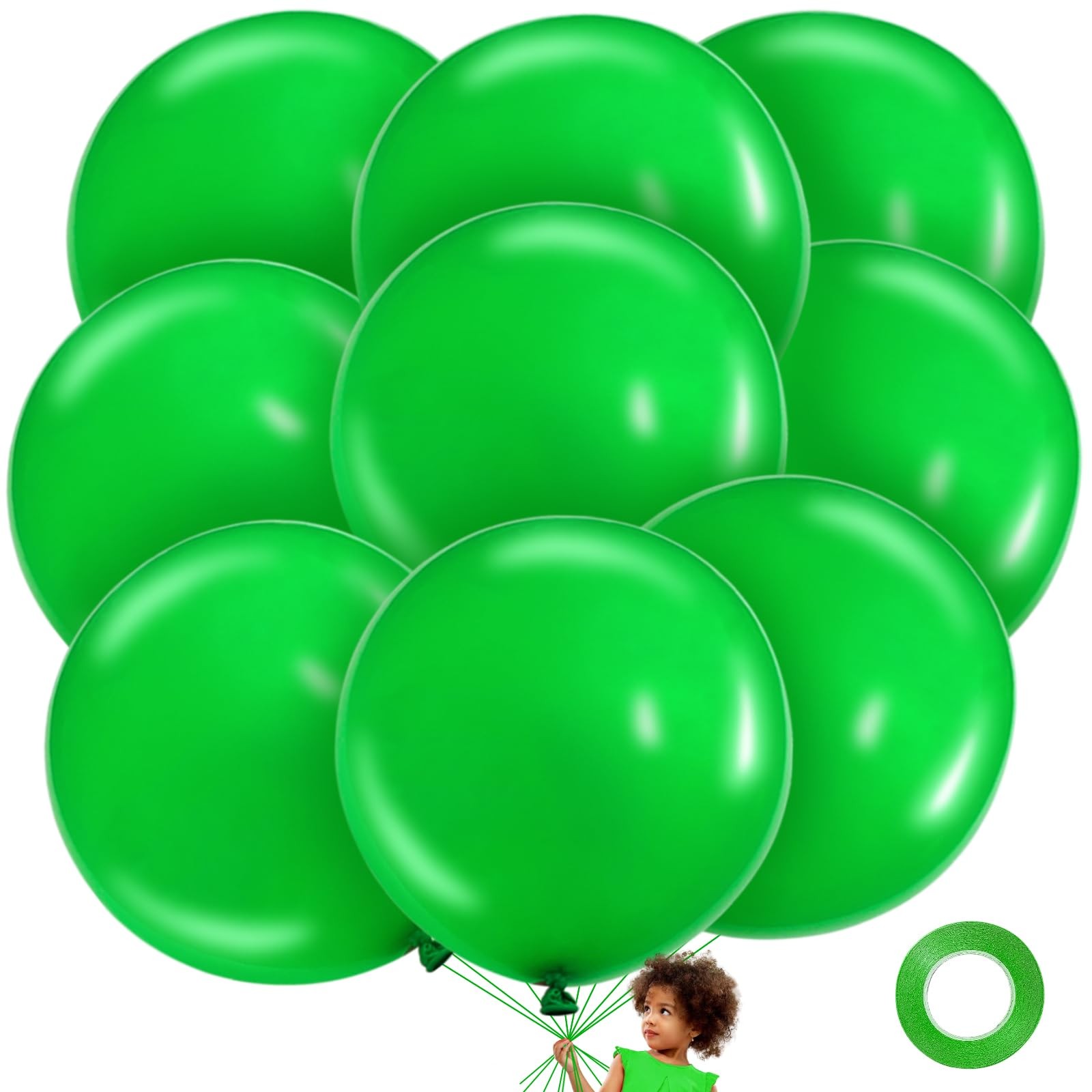 Giant Green Balloons 36 Inch Large Latex 9 Pcs Jumbo Balloons Bulk Party gallery