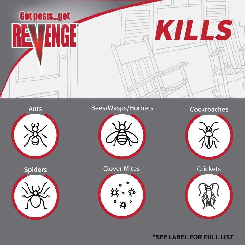 Bonide REVENGE Spider & Ground Bee Killer Ready-to-Use Insect Killer Dust 10 oz gallery