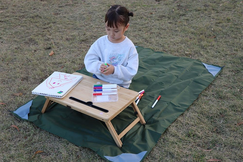 Pocket Picnic Blanket, Sandproof Lightweight Pocket Camping Tarp, 55″X 39″ Folda gallery