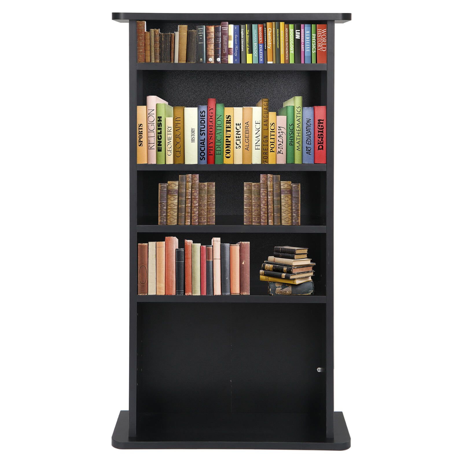 Shelf Multimedia Storage Cabinet Organizer Movie Tower Stand CD DVD Media Rack gallery
