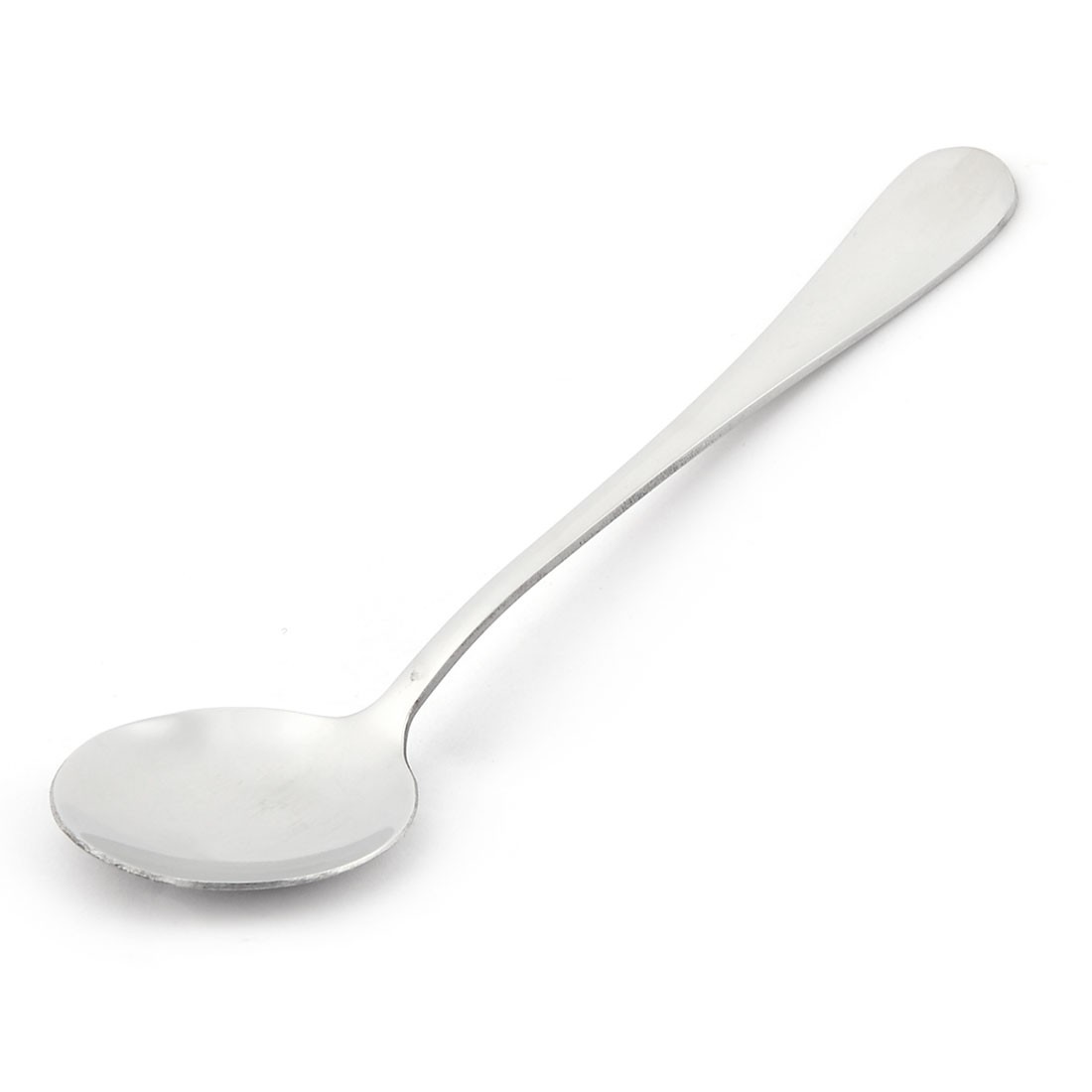 Round Shape Rice Soup Spoon Tableware Silver Tone 17cm Long 5PCS gallery