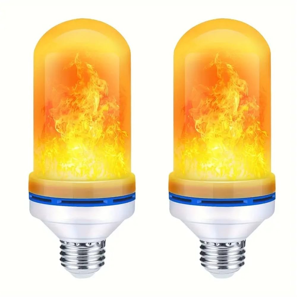 2 Pack LED Flame Light Bulbs Flickering Fire Effect E26 Bulbs gallery