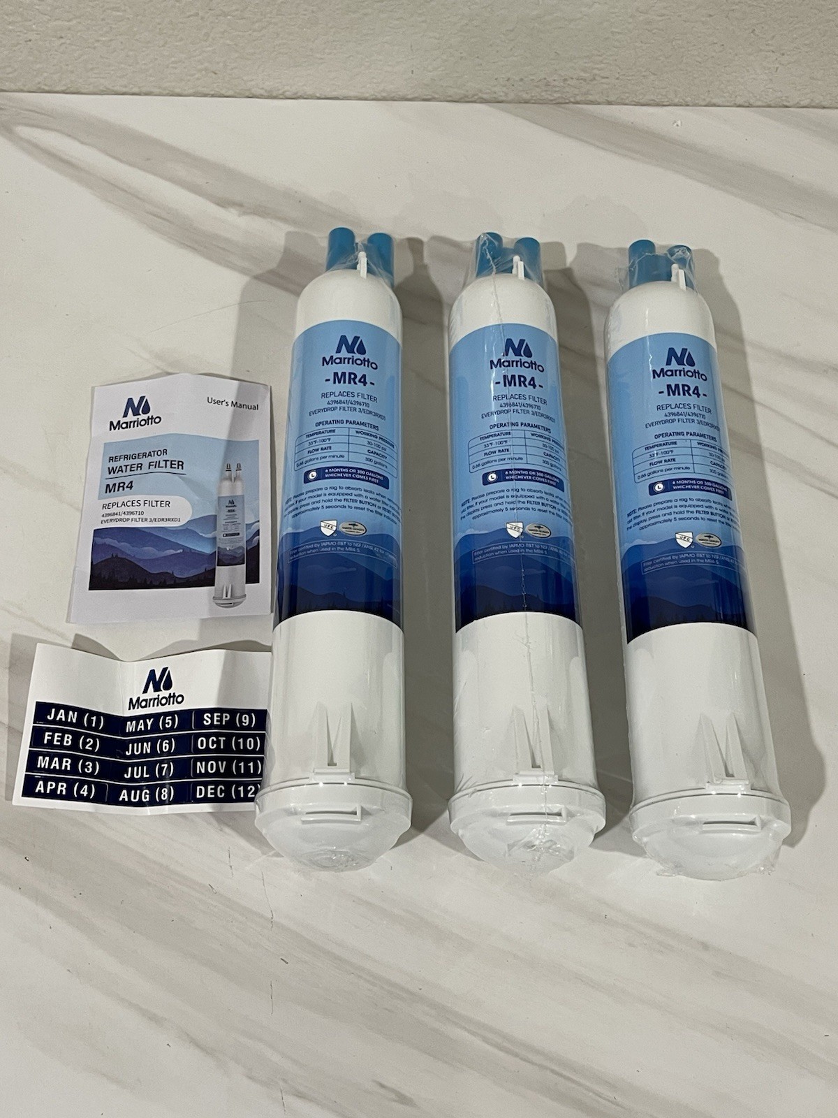 MARRIOTTO MRW4 Refrigerator Water Filter fits EDR3RXD1 4396841 46-9083 9030 9083 gallery