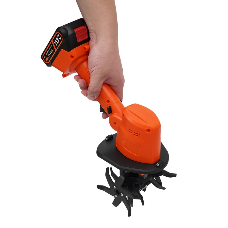Mini Tiller Cultivator Lightweight Electric Handheld Tilling Machine for Garden gallery