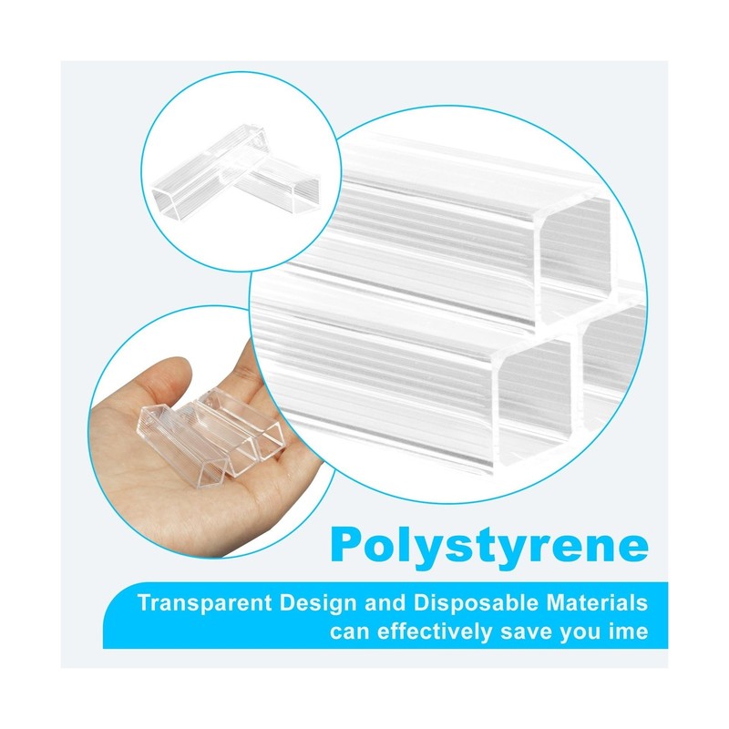 CryoKing 100Pcs Polystyrene Cuvettes, 2.5-4.5 ml Disposable Plastic PS Cuvett... gallery