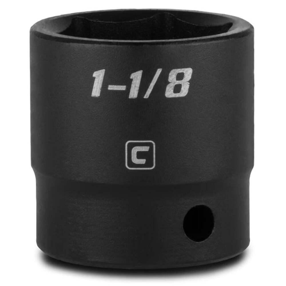 1-1/8 Inch Heavy-Duty Impact Socket – Black Phosphate Finish – Industrial Grade gallery