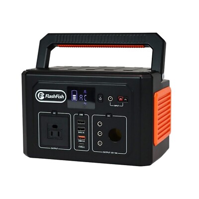 Flashfish K53 Portable Power Station 400W Solar Generator Power Bank for Outdoor gallery
