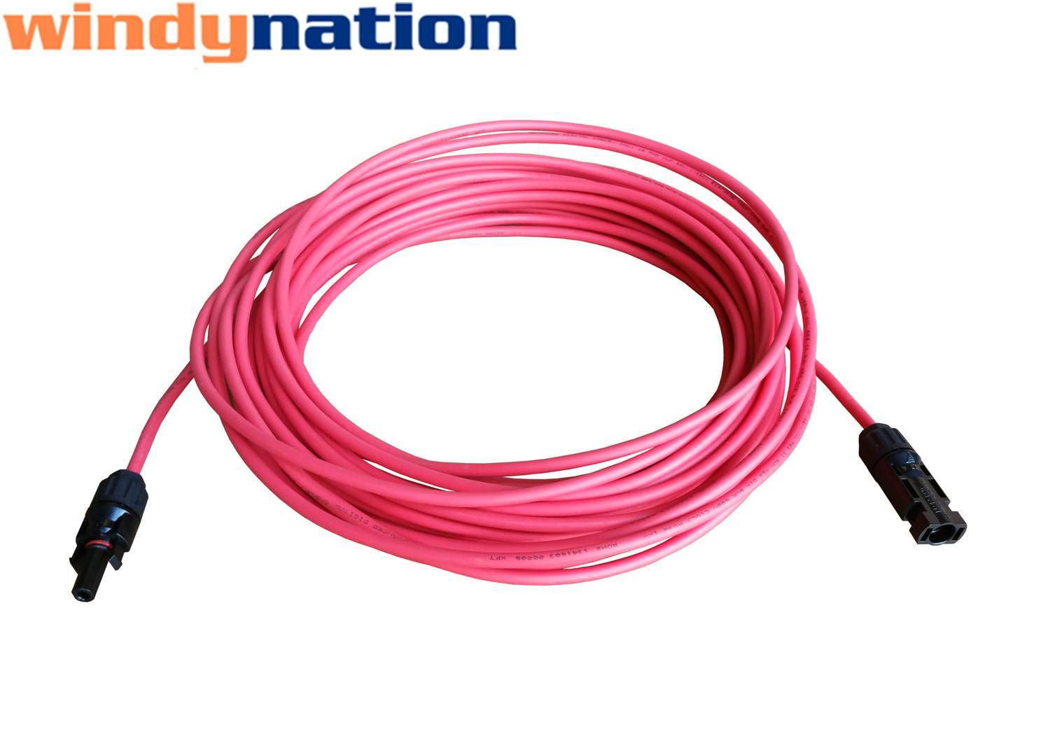 Pair Black + Red Solar Panel Extension Cable Wire Solar Connectors 10 or 12 AWG gallery