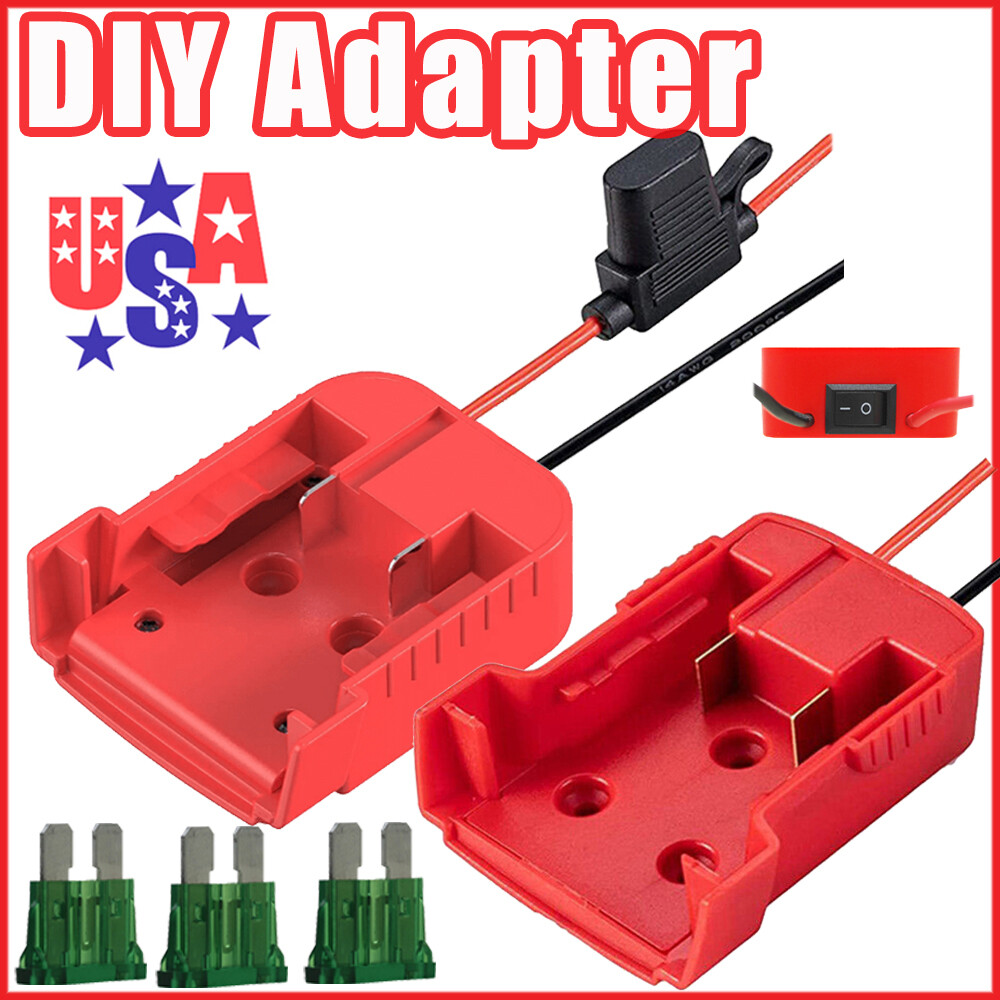NEW Power Wheels DIY Adapter Compatible With Milwaukee M18 Battery 18V Connector gallery