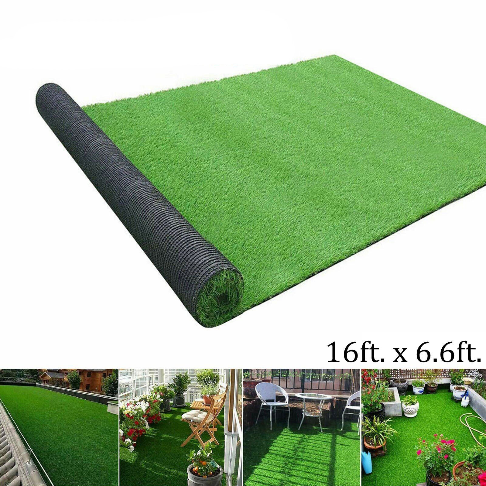 16x6.6 ft Artificial Grass Mat Synthetic Landscape Fake Lawn Pet Dog Turf Garden gallery