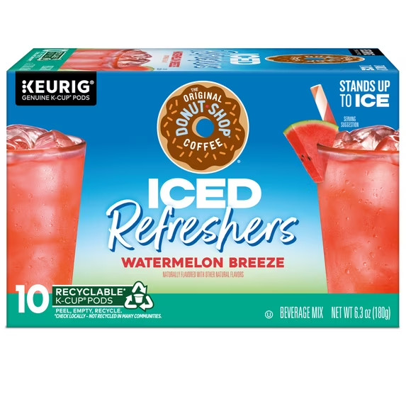 The Original Donut Shop, Iced Refreshers Watermelon Breeze Flavor K-Cup Pods,10C gallery