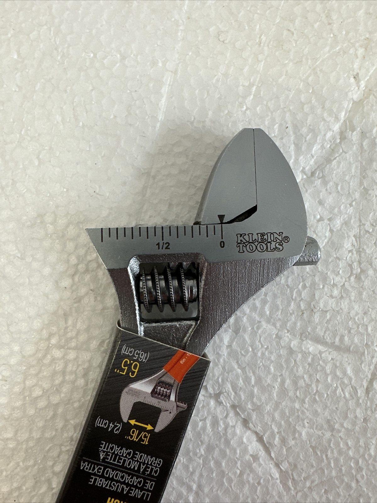 Klein Tools O5076 Extra-Capacity Adjustable Wrench, 6.5" gallery