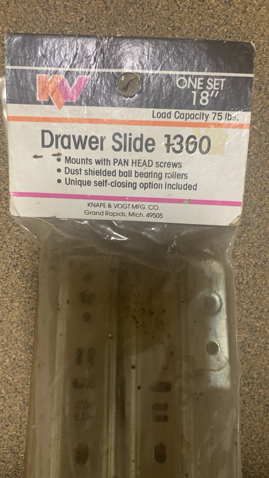 Knape & Vogt Drawer Slides 75lb W/ Ball Bearings Buy More Save More! gallery
