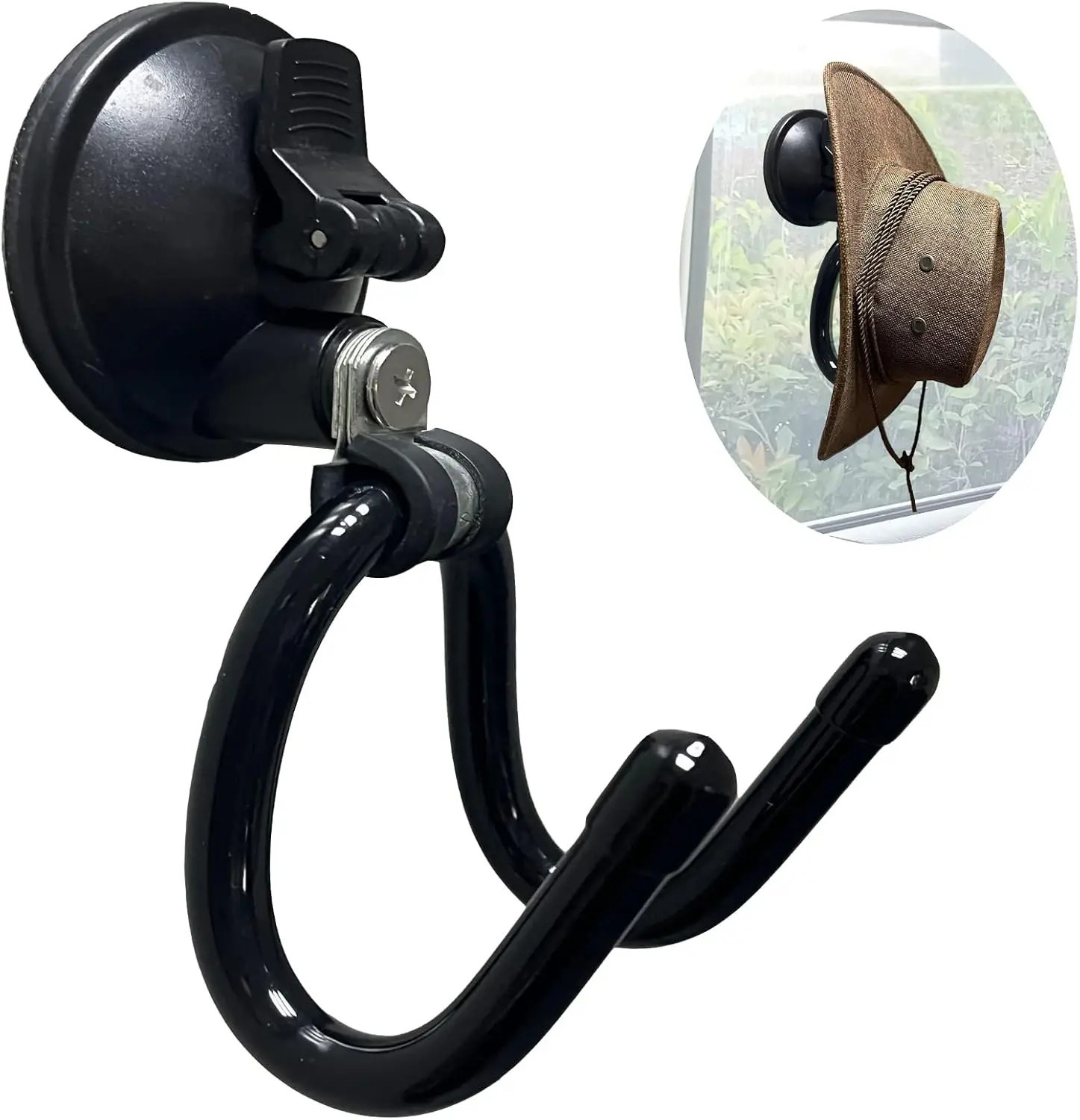 Acrylic Hat Rack with Suction Cup for Car & Truck - Secure, No Damage gallery