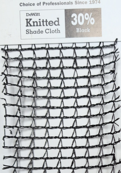 DEWITT KNITTED BLACK SHADE CLOTH 30% MULTIPLE SIZES gallery