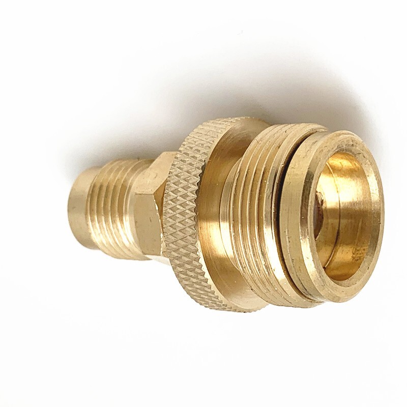 1LB Propane Tank Cansiter Regulator Adapter Connect to 3/8"Male Flare 5/8"-18UNF gallery