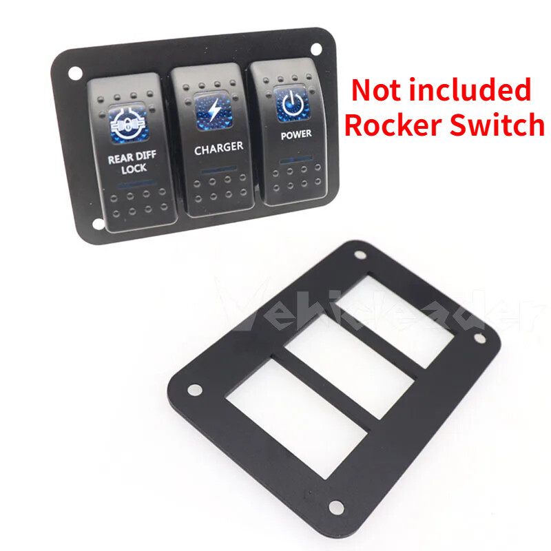 Aluminum Switch Panel Rocker 2/3/4/5/6 Way Housing Holder For Car Boat Marine gallery