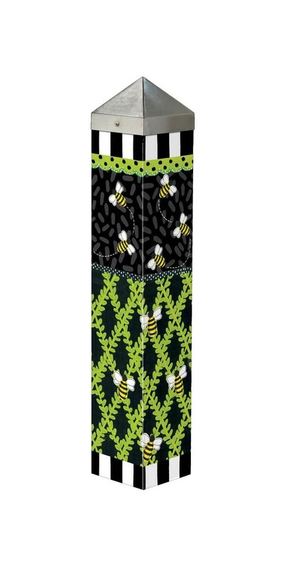 BEE TRELLIS 20" ART POLE EZ Installation GARDEN Post Studio M NEW PL1231 gallery
