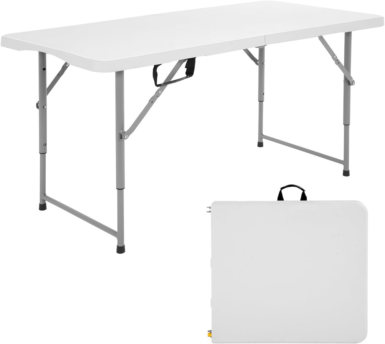 FDW 4 Foot Folding Outdoor Dining Table Portable Rectangular 330lb gallery