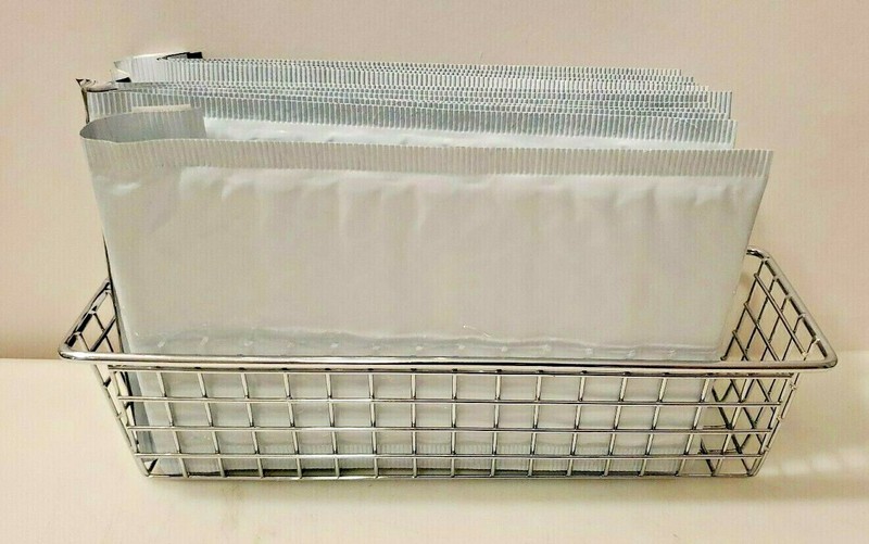 Small Wire Storage Baskets for Crafts Flatware Office Supplies & More 9 x 3 x 2 gallery