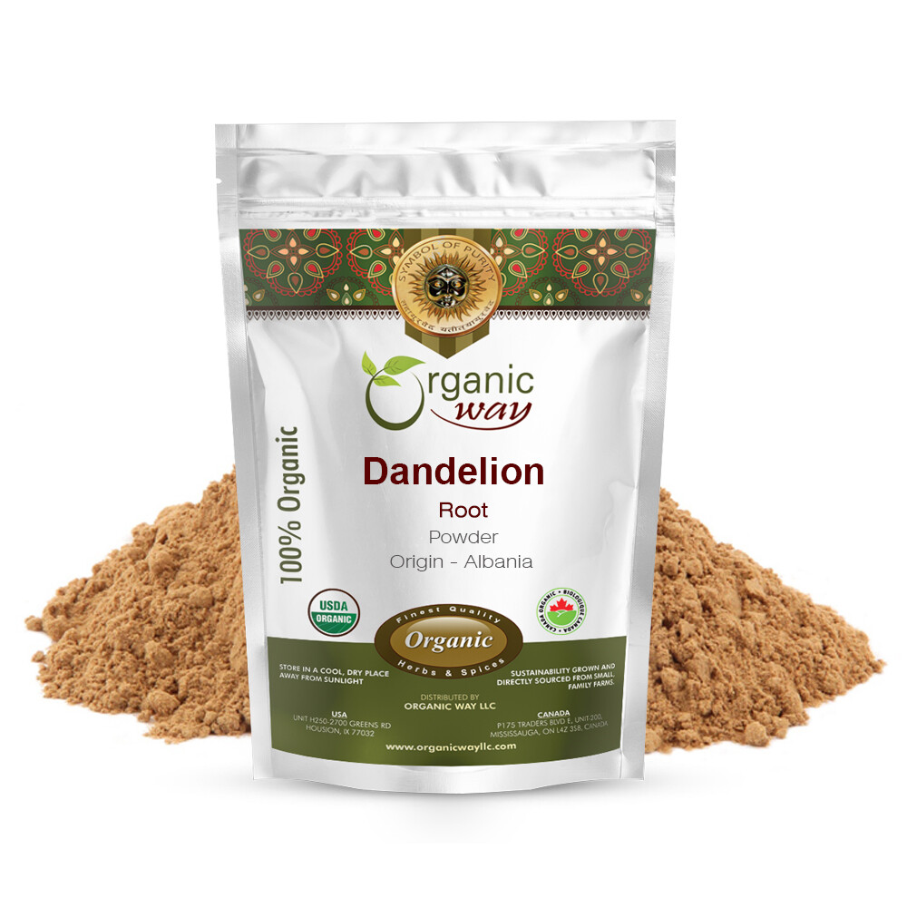 Organic Way Dandelion Root Powder - Herbal Tea| Organic, Kosher & USDA Certified gallery